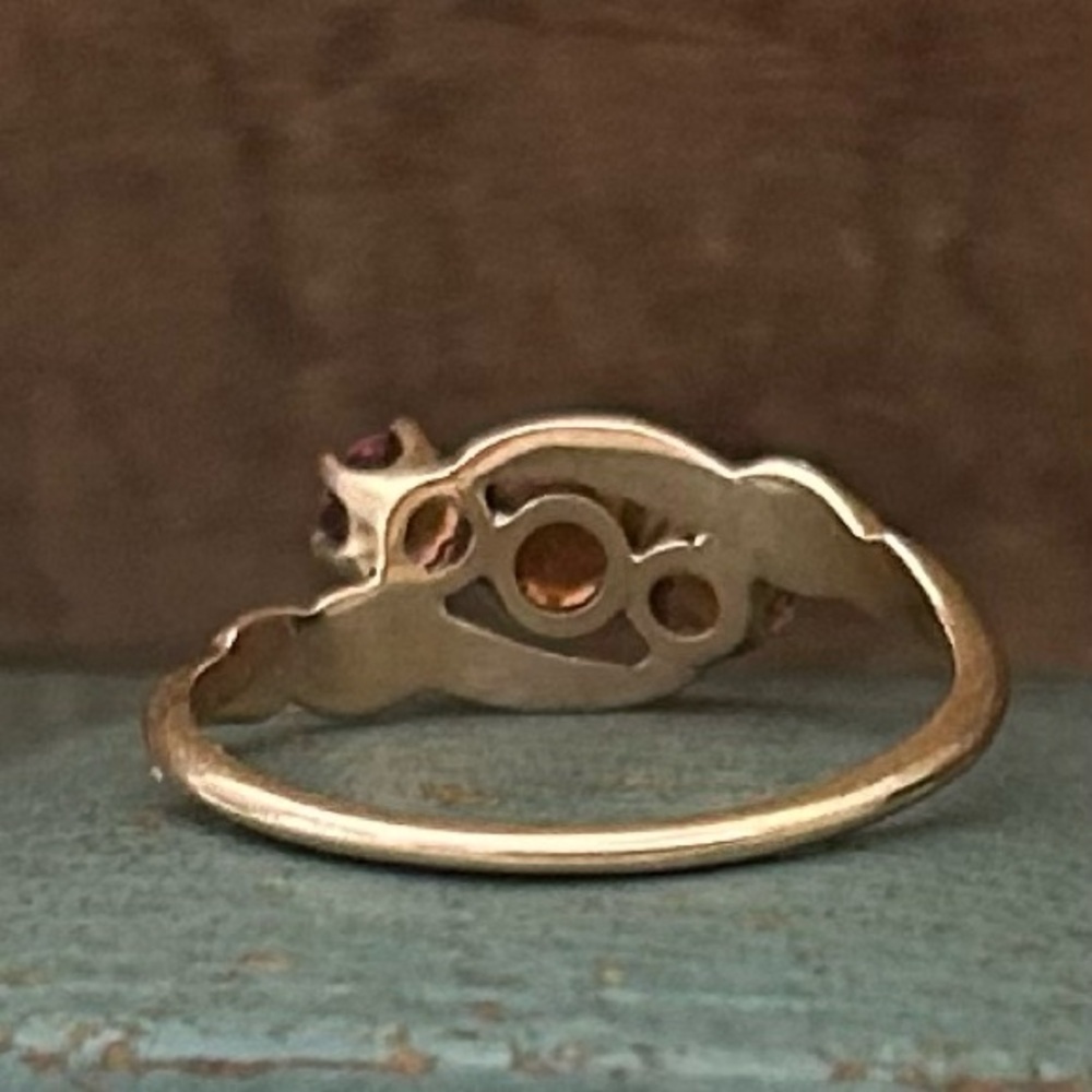 Antique 14k Citrine Ring - Picture 7 of 11